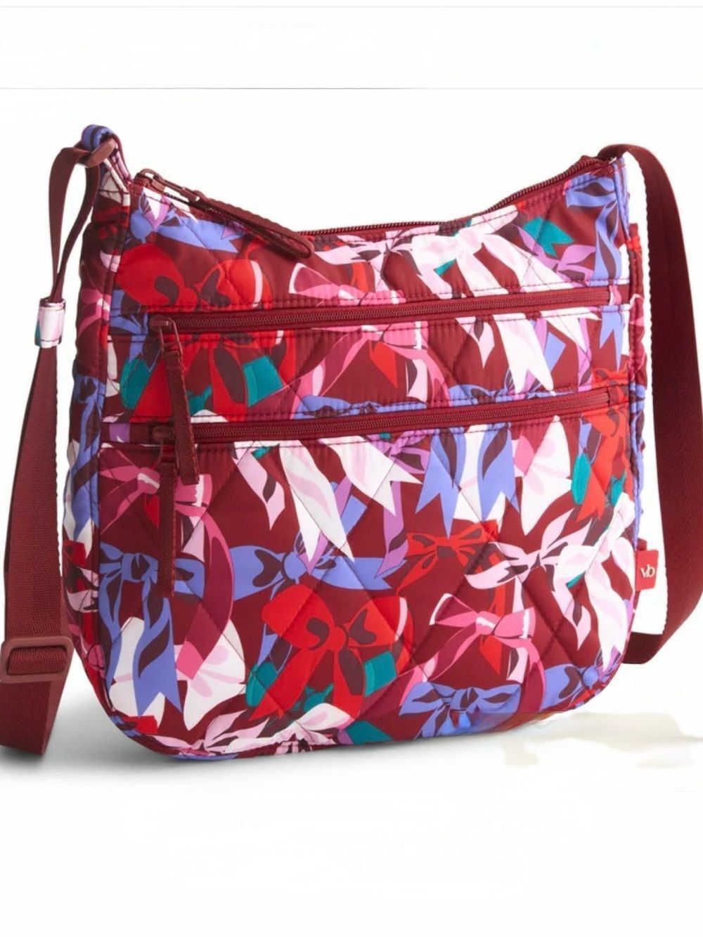 Vera Bradley Trio Zip Hipster Crossbody Bag in Bow Show NWT